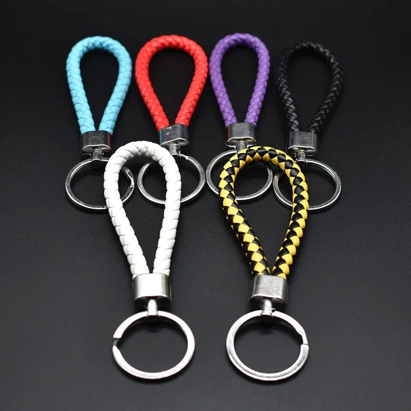 PU Leather Braided Woven Rope bts keychain DIY bag Pendant Key Chain Holder Car Keyrings Men Women Keychain
PU Leather Braided Woven Rope bts keychain DIY bag Pendant Key Chain Holder Car Keyrings Men Women Keychain