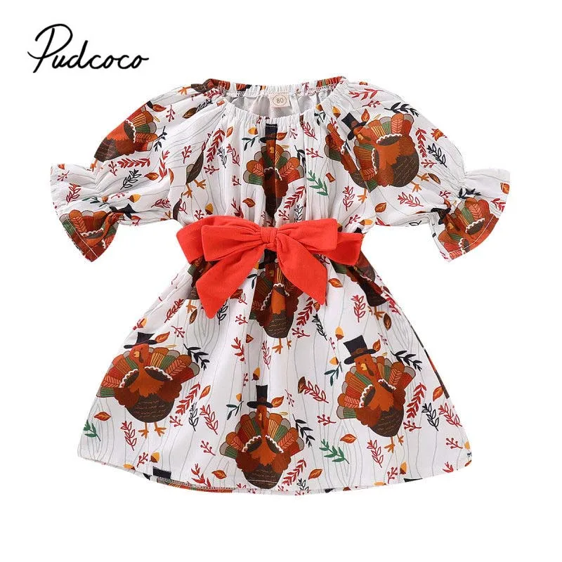Pudcoco Thanksgiving Dress Newborn Toddler Kids Baby Girl Cartoon Turkey Bow Party Dress 2018 New Princess Clothes Costume 6M-4T
Pudcoco Thanksgiving Dress Newborn Toddler Kids Baby Girl Cartoon Turkey Bow Party Dress 2018 New Princess Clothes Costume 6M-4T