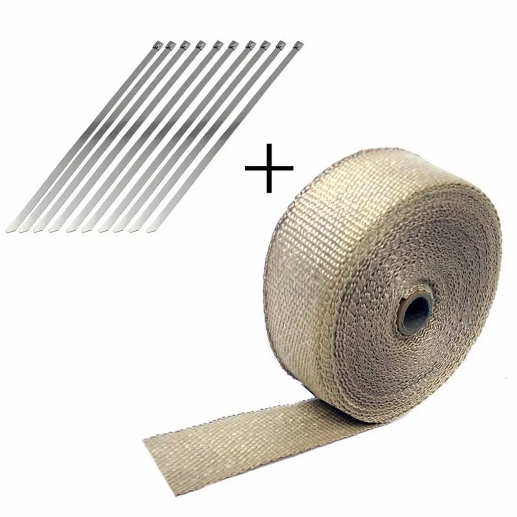 New 10 Meters Fiberglass Heat Tape High Temperature Heat Shield Wrap Roll Car Styling Tool Exhaust Header Pipe Heat Wrap Tape
New 10 Meters Fiberglass Heat Tape High Temperature Heat Shield Wrap Roll Car Styling Tool Exhaust Header Pipe Heat Wrap Tape