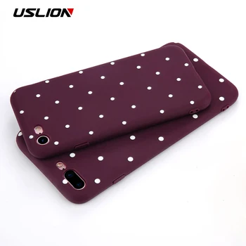 USLION Wave Point Phone Case For iPhone 11 Pro Max Wine Red Ploka Dots Soft TPU Cover For iPhone X XR XS Max 8 7 6 S Plus 5 S SE
USLION Wave Point Phone Case For iPhone 11 Pro Max Wine Red Ploka Dots Soft TPU Cover For iPhone X XR XS Max 8 7 6 S Plus 5 S SE