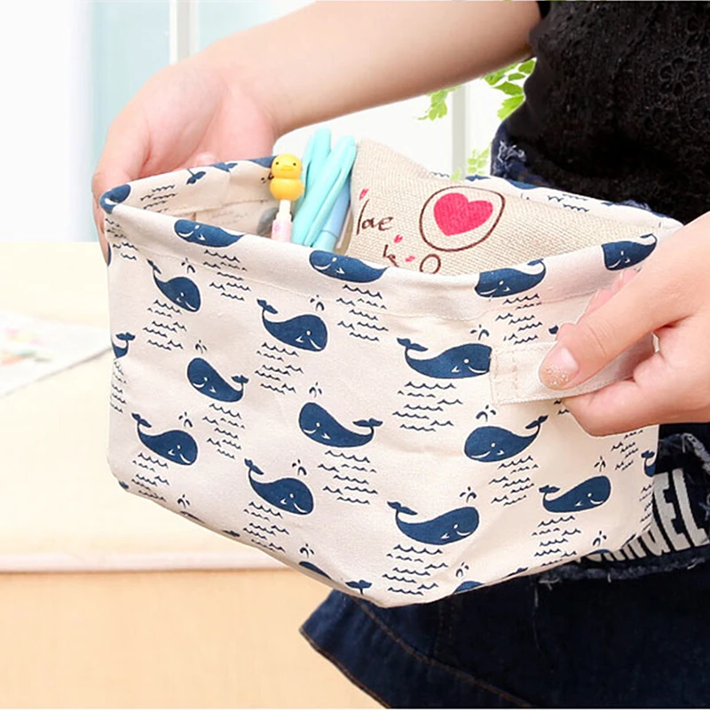 Pastoral Desktop Storage Box Cartoon Cotton Linen Jewelry Cosmetic Holder Box Stationery Sundries makeup organizer Basket
Pastoral Desktop Storage Box Cartoon Cotton Linen Jewelry Cosmetic Holder Box Stationery Sundries makeup organizer Basket