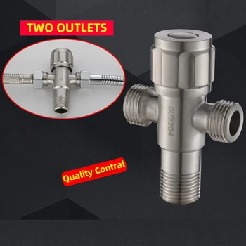 1 PC 304 Stainless Steel Angle Valve with Two Outlet for Faucet Multifunctional Double Outlet Triangle Valve Toilet Water Valve
1 PC 304 Stainless Steel Angle Valve with Two Outlet for Faucet Multifunctional Double Outlet Triangle Valve Toilet Water Valve