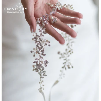Himstory Pearl Crystal Leaf Women Headband Wedding Hair Accessories Handmade Hair Vine Hairband Bridal Wedding Hair Accessories
Himstory Pearl Crystal Leaf Women Headband Wedding Hair Accessories Handmade Hair Vine Hairband Bridal Wedding Hair Accessories