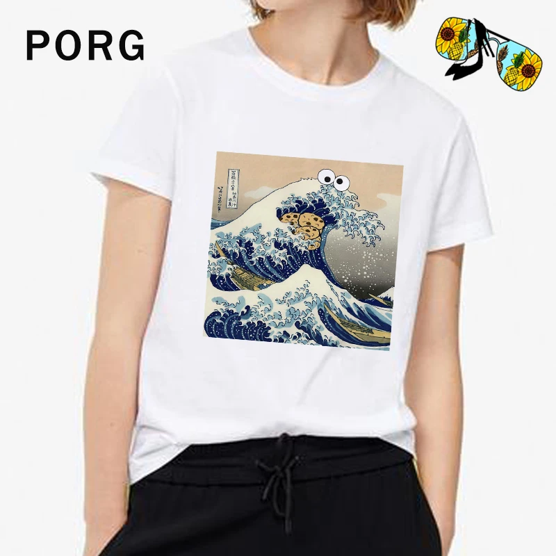 Japanese Cookie Great Wave Off Kanagawa T Shirt Women Gothic Tshirt Harajuku Streetwear Tops T-shirt Camisetas Verano Mujer 2019
Japanese Cookie Great Wave Off Kanagawa T Shirt Women Gothic Tshirt Harajuku Streetwear Tops T-shirt Camisetas Verano Mujer 2019