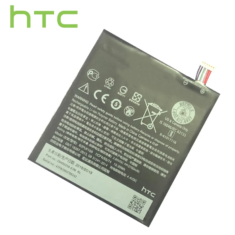 B2PUK100 New Replacement Battery for HTC Desire 825 D825H D825U 2700mAh HTC Original battery
B2PUK100 New Replacement Battery for HTC Desire 825 D825H D825U 2700mAh HTC Original battery