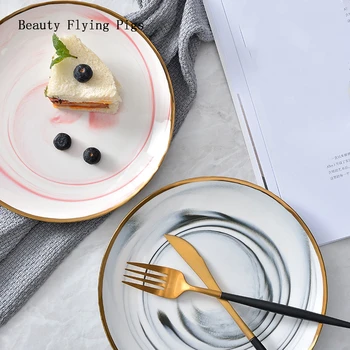 Ceramic Marble Pattern Phnom Penh Ceramic Home Desktop Decoration Western Tableware Steak Salad Fruit Dessert Breakfast Plate
Ceramic Marble Pattern Phnom Penh Ceramic Home Desktop Decoration Western Tableware Steak Salad Fruit Dessert Breakfast Plate