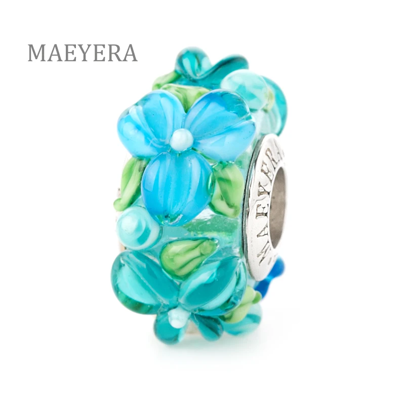 MAEYERA Brand New 925 Sterling Silver Light Blue Stereo Petals Murano Glass Beads Fit European Charm Jewelry 920335
MAEYERA Brand New 925 Sterling Silver Light Blue Stereo Petals Murano Glass Beads Fit European Charm Jewelry 920335