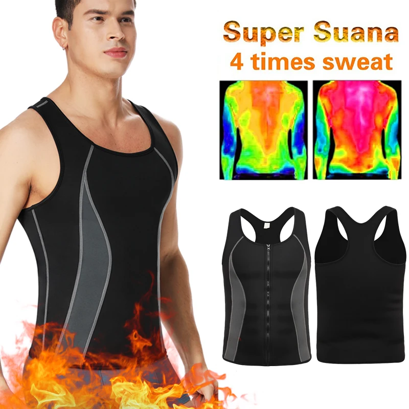 Men's Neoprene Workout Zipper No Zip Tank Tops Sweat Sauna Suits Waist Trainer Slimming Body Shaper Thermo Gym Vest Black
Men's Neoprene Workout Zipper No Zip Tank Tops Sweat Sauna Suits Waist Trainer Slimming Body Shaper Thermo Gym Vest Black