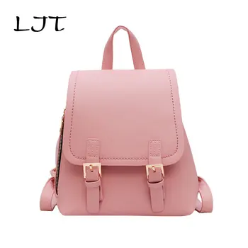 LJT Shoulder Bag Korean Women Simple Casual Backpack Student Fashion Small School Bags High quality PU Leather Girls Travel Bag
LJT Shoulder Bag Korean Women Simple Casual Backpack Student Fashion Small School Bags High quality PU Leather Girls Travel Bag
