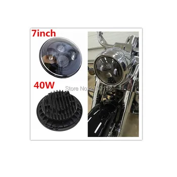 7'' LED Head light LED Projector headlamp 40 W Black Headlight Harley Street Glide Softail FLHX FLD
7'' LED Head light LED Projector headlamp 40 W Black Headlight Harley Street Glide Softail FLHX FLD