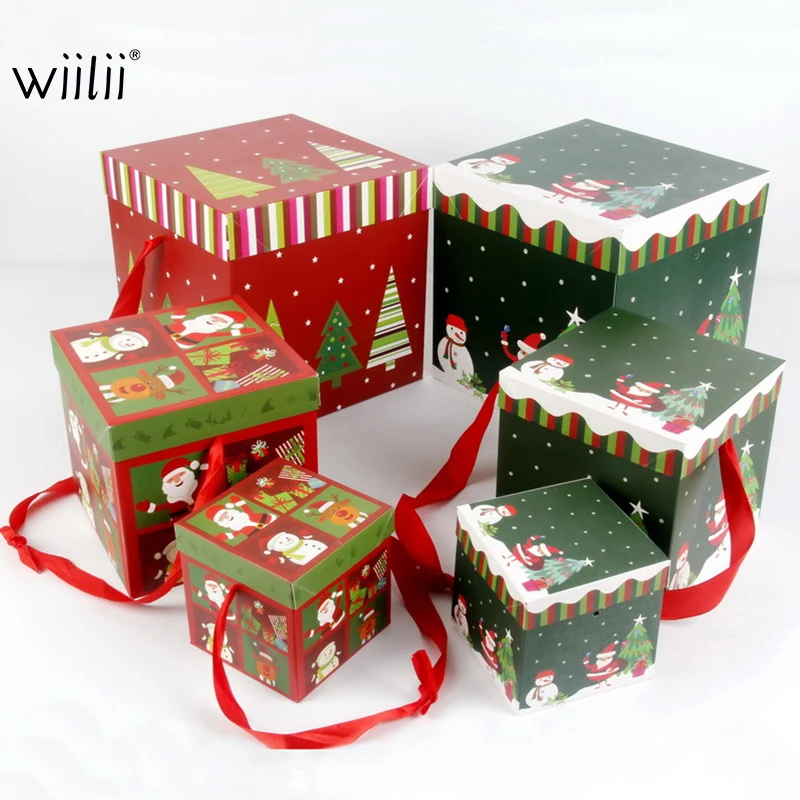 Wiilii 1set Christmas Paper Gift Box Xmas Home Decor Party Decoration Festival New Year Party Boxes Present Package
Wiilii 1set Christmas Paper Gift Box Xmas Home Decor Party Decoration Festival New Year Party Boxes Present Package