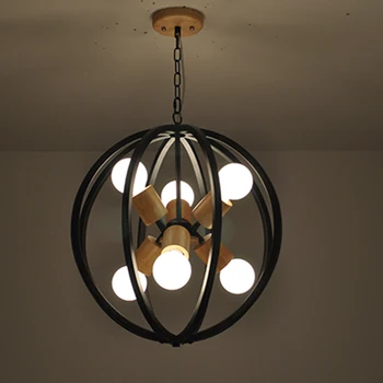 Nordic wood chandelier American country creative bar LED simple wooden ball shaped chandelier lamp new Restaurant MZ17
Nordic wood chandelier American country creative bar LED simple wooden ball shaped chandelier lamp new Restaurant MZ17