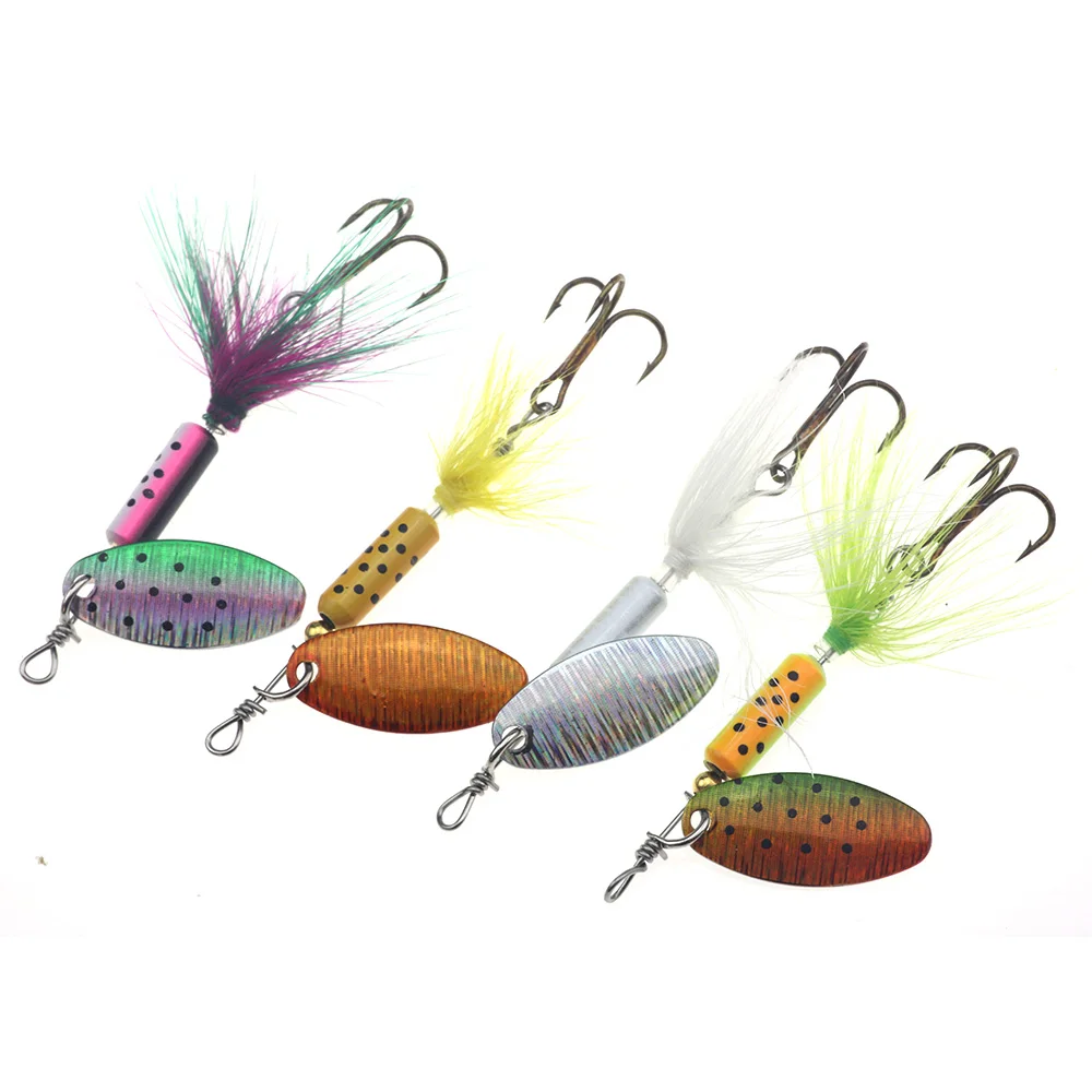 Rompin 1pc Metal Fishing Lure Spoon Lure Spinner Bait Fishing Tackle Hard Bait Spinner Bait Isca Artificial Wobblers feather
Rompin 1pc Metal Fishing Lure Spoon Lure Spinner Bait Fishing Tackle Hard Bait Spinner Bait Isca Artificial Wobblers feather