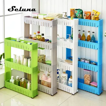 Movable Plastic Interspace Storage Rack Refrigerator Space Rack with Roller Shelves Kitchen Bathroom Strollers Interval 4-layer
Movable Plastic Interspace Storage Rack Refrigerator Space Rack with Roller Shelves Kitchen Bathroom Strollers Interval 4-layer