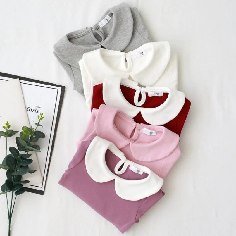 New Girl Blouse Peter pan Collar Cotton T-shirt Kids Shirts Baby Toddler Long Sleeve Shirt Girls T shirt Tops Children's Clothes
New Girl Blouse Peter pan Collar Cotton T-shirt Kids Shirts Baby Toddler Long Sleeve Shirt Girls T shirt Tops Children's Clothes