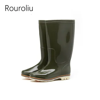 Rouroliu Men Waterproof PVC Rain Boots Non-Slip Working Shoes Man Safety Autumn Winter Mid-Calf Rainboots Footwear RT364
Rouroliu Men Waterproof PVC Rain Boots Non-Slip Working Shoes Man Safety Autumn Winter Mid-Calf Rainboots Footwear RT364