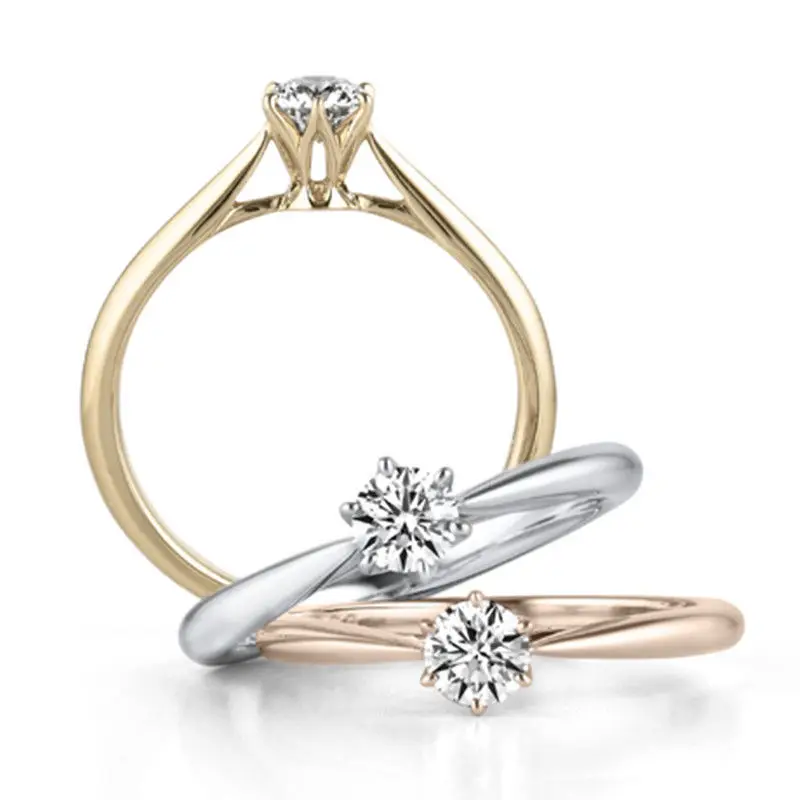 ZHOUYANG Rings For Women Forever Classic Simple Style Six Claws Cubic Zirconia 3 Color Wedding Gift Fashion Jewelry KCR033
ZHOUYANG Rings For Women Forever Classic Simple Style Six Claws Cubic Zirconia 3 Color Wedding Gift Fashion Jewelry KCR033