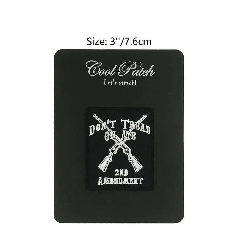 3" Don't tread on me second 2nd amendment Embroidered Patches For clothing Iron on Emblem Vet Flag badge Biker Vest Jacket Hat
3" Don't tread on me second 2nd amendment Embroidered Patches For clothing Iron on Emblem Vet Flag badge Biker Vest Jacket Hat