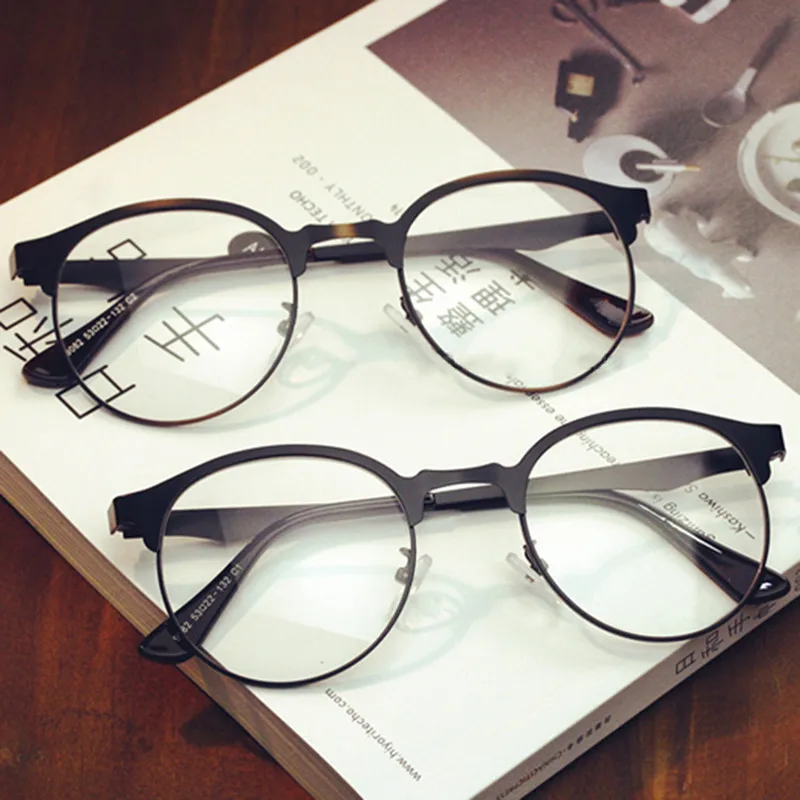 Vintage Fashion Glass Frame Clear Lens Brand Designer Metal Anti UV Eyeglasses Frame Women Man Eyewear gafas oculos de grau
Vintage Fashion Glass Frame Clear Lens Brand Designer Metal Anti UV Eyeglasses Frame Women Man Eyewear gafas oculos de grau