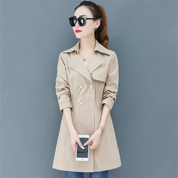 Khaki Trench Coat Women Overcoat Spring Autumn New Plus size Korean Fashion Double Breasted Windbreaker Female Long Trench Mujer
Khaki Trench Coat Women Overcoat Spring Autumn New Plus size Korean Fashion Double Breasted Windbreaker Female Long Trench Mujer