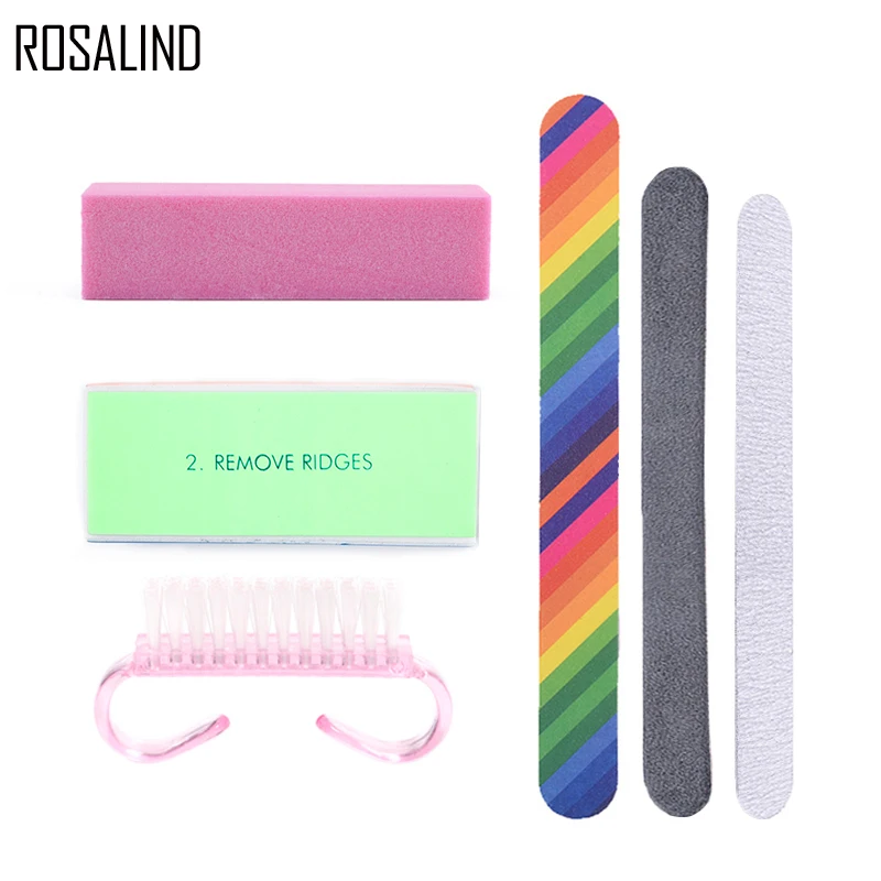 ROSALIND Set&Kit 6Pcs/Lot Nail Cleaning Set Nail Art Tool Gel Nail Polish Accessories For Manicure With Sand Buffer Nail Brush
ROSALIND Set&Kit 6Pcs/Lot Nail Cleaning Set Nail Art Tool Gel Nail Polish Accessories For Manicure With Sand Buffer Nail Brush