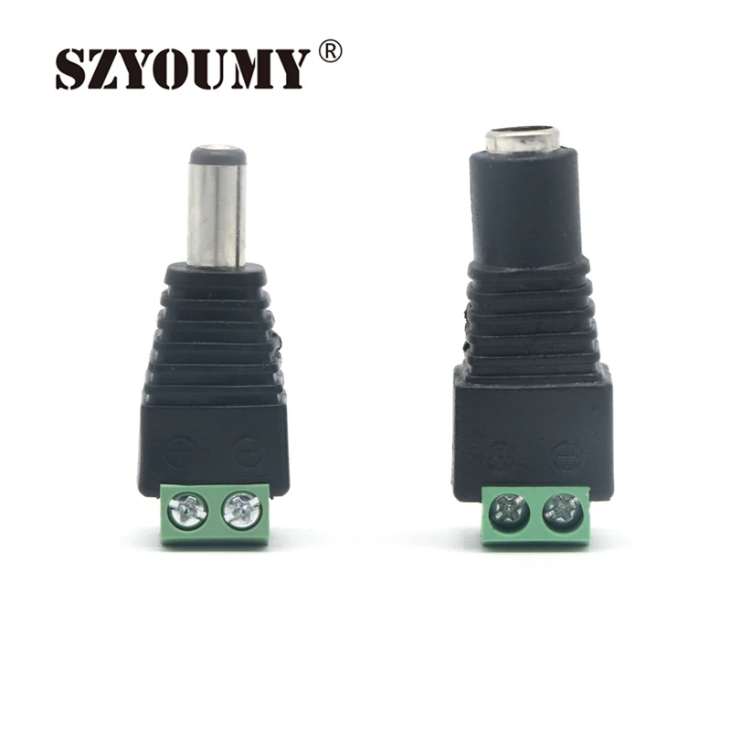 SZYOUMY 50pcs High quality DC Power Jack Adapter Connector Plug Male / Female 2.1mm 5.5mm For LED Strips Light Free Shipping
SZYOUMY 50pcs High quality DC Power Jack Adapter Connector Plug Male / Female 2.1mm 5.5mm For LED Strips Light Free Shipping