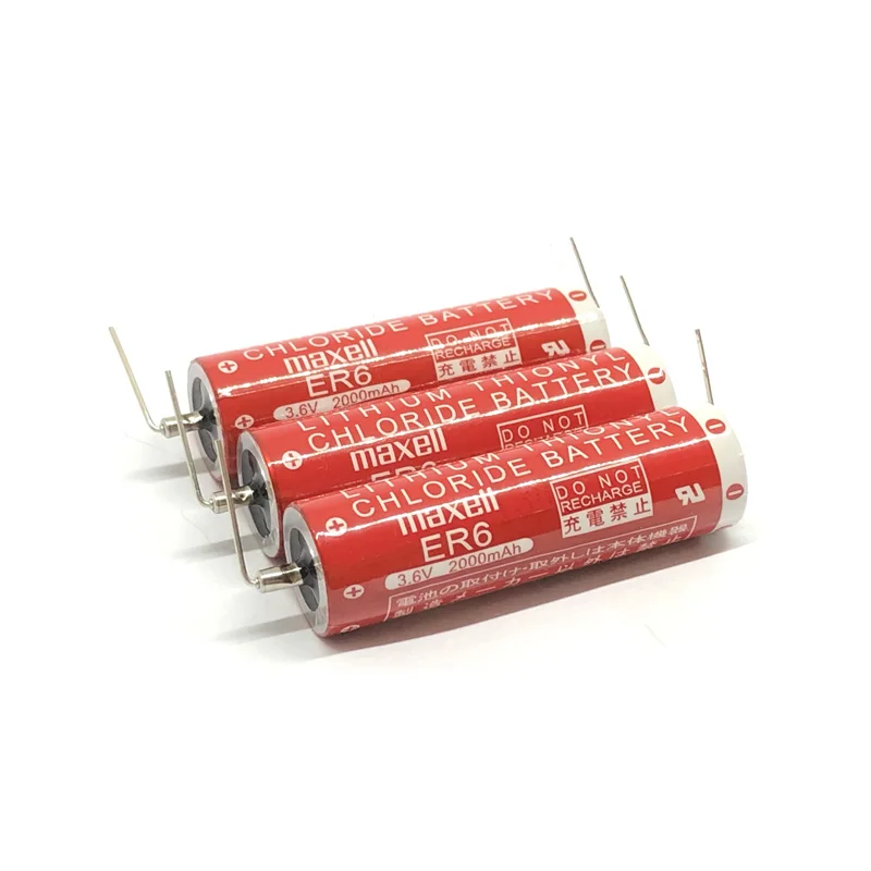 6pcs/lot New Genuine Maxell ER6 3.6V 2000mah Horned Lithium Li-ion Battery PLC Batteries
6pcs/lot New Genuine Maxell ER6 3.6V 2000mah Horned Lithium Li-ion Battery PLC Batteries