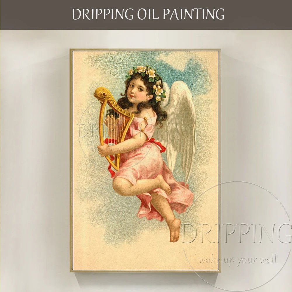 Luxury Artwork Hand-painted High Quality Vintage Religious Angel Oil Painting on Canvas Vintage Wall Painting for Living Room
Luxury Artwork Hand-painted High Quality Vintage Religious Angel Oil Painting on Canvas Vintage Wall Painting for Living Room