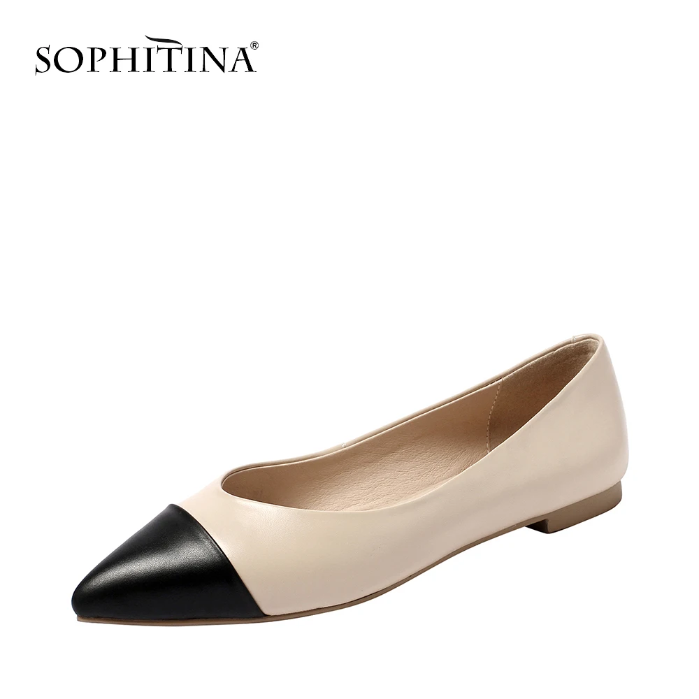 SOPHITINA High-quality Cow Leather Casual Slip-on Consise Flats for Woman Normal Size Pointed Toe Solid Elegant Lady Shoes PO65
SOPHITINA High-quality Cow Leather Casual Slip-on Consise Flats for Woman Normal Size Pointed Toe Solid Elegant Lady Shoes PO65