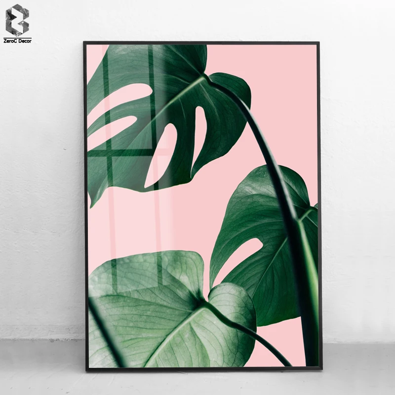 Постеры и принты в скандинавском стиле Monstera Leaf настенная живопись на холсте