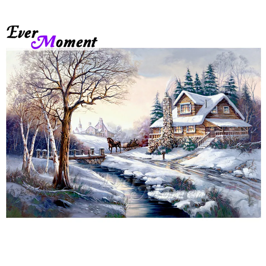 Ever Moment Diamond Painting 5D DIY Mosaic House River Tree Snow Winter Full Square Drill Mosaic Diamond Embroidery 3F1292
Ever Moment Diamond Painting 5D DIY Mosaic House River Tree Snow Winter Full Square Drill Mosaic Diamond Embroidery 3F1292