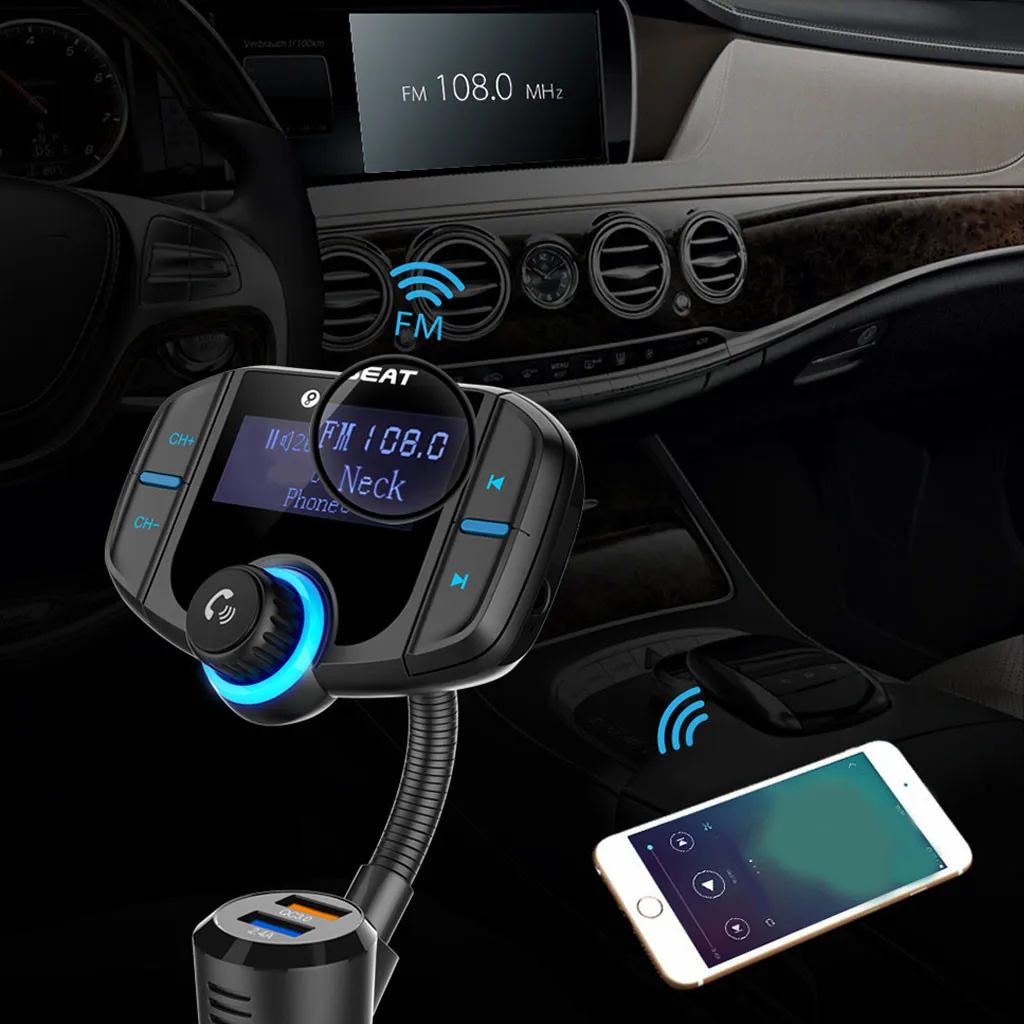 Cigarette socket car mp3 Bluetooth player large screen dual usb plug truck charger FM transmitter BT70 L0612
Cigarette socket car mp3 Bluetooth player large screen dual usb plug truck charger FM transmitter BT70 L0612