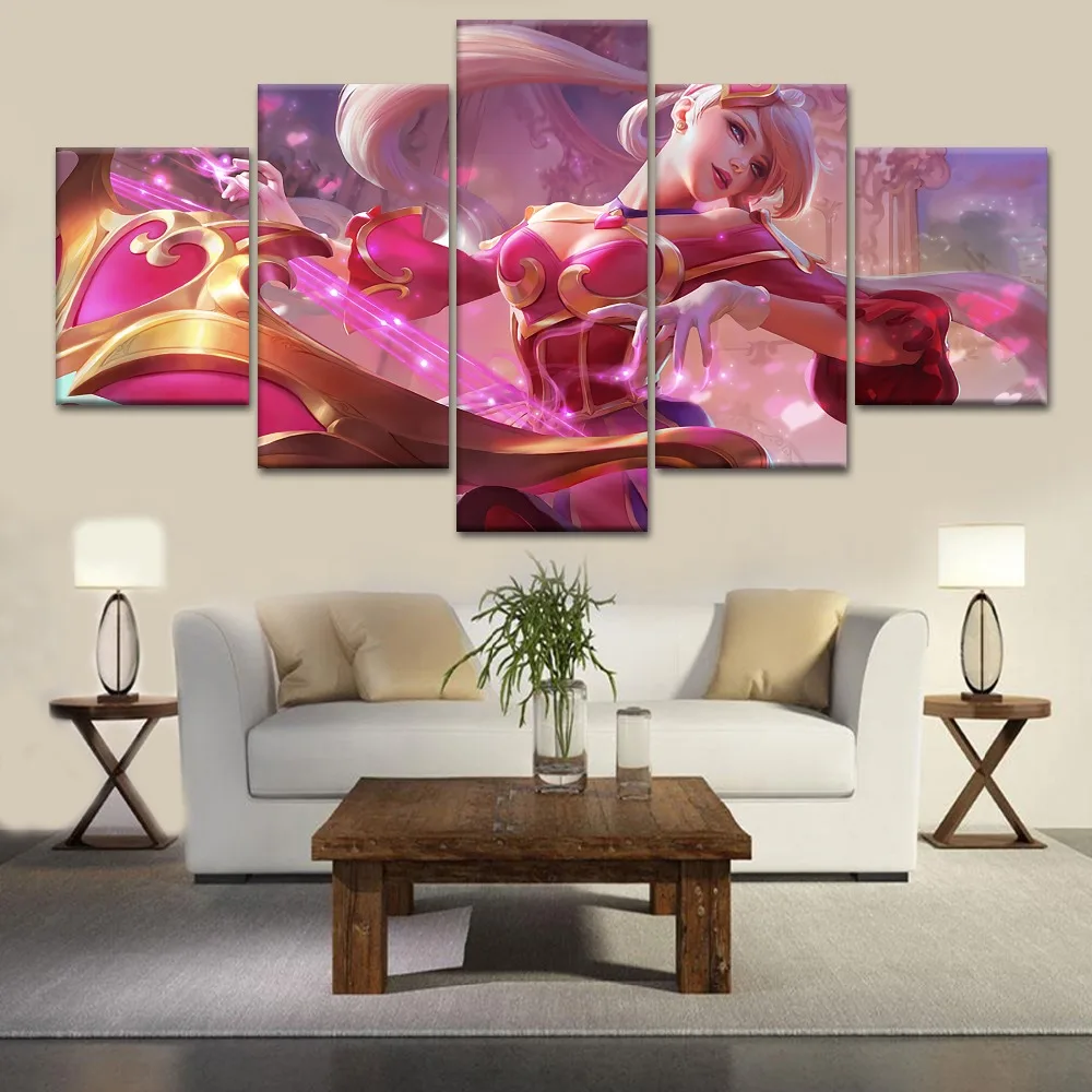 HD Printing Canvas Painting 5 Pieces Framework League of Legends SONA Modular Type Poster Home Decorative Bedroom Living Room
HD Printing Canvas Painting 5 Pieces Framework League of Legends SONA Modular Type Poster Home Decorative Bedroom Living Room
