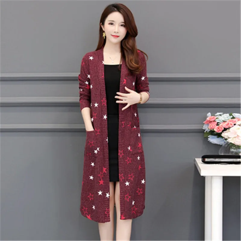 Plus Size 5XL 2019 New Kroean Spring Autumn Sweater Coat Female Big Size Loose Long Knitted Cardigan Jackets for Women Outerwear
Plus Size 5XL 2019 New Kroean Spring Autumn Sweater Coat Female Big Size Loose Long Knitted Cardigan Jackets for Women Outerwear
