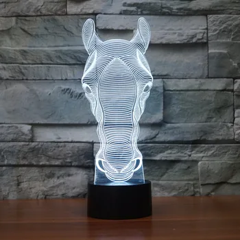 Horse 3D Optical LED Illusion Lamp, 7 Color Change Touch Switch Art Sculpture Lights Desk Table Night Light Awesome Gift
Horse 3D Optical LED Illusion Lamp, 7 Color Change Touch Switch Art Sculpture Lights Desk Table Night Light Awesome Gift