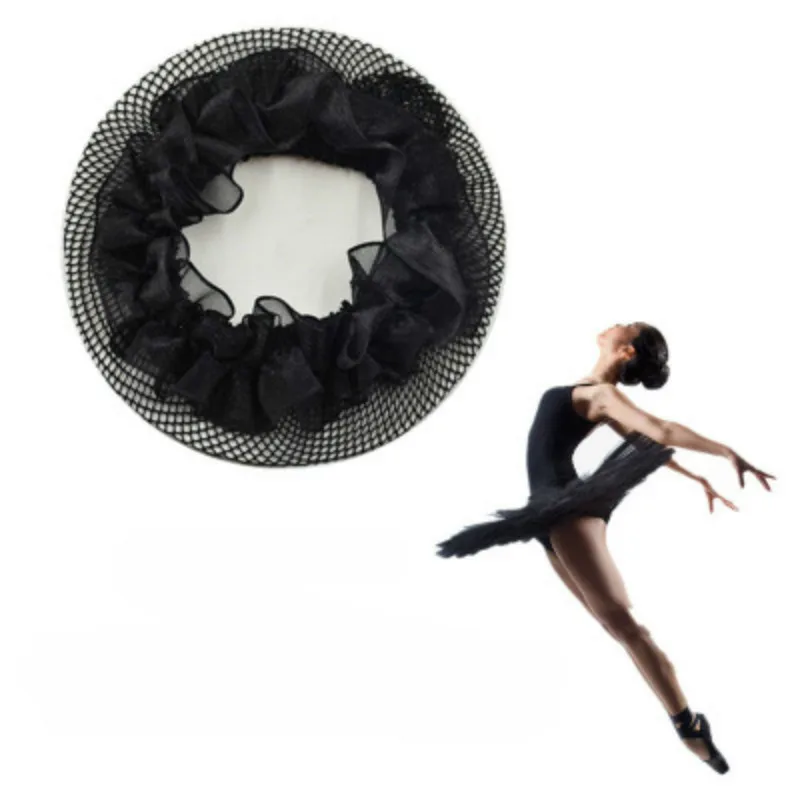 Сетка для балетных танцев модная невидимая эластичная кружевная сетка волос