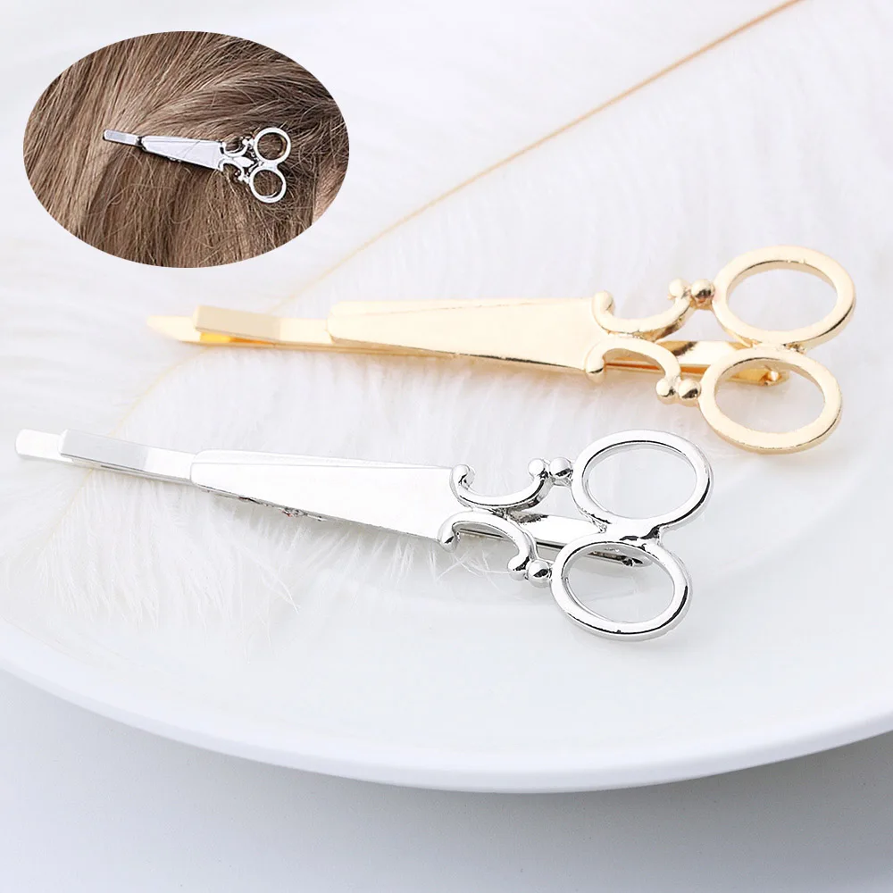 2Pcs Gold Silver Charm Women Lady Girls Scissors Shape Hair Clip Barrettes Hairpin Decorations Scissors Shape Fashion Accessorie
2Pcs Gold Silver Charm Women Lady Girls Scissors Shape Hair Clip Barrettes Hairpin Decorations Scissors Shape Fashion Accessorie