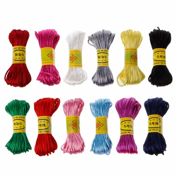 10m Soft Satin Nylon MultiColor Cord Solid Rope For Teether Making Beading Cotton Cord For Baby 2.5mm DIY Necklace Pendant
10m Soft Satin Nylon MultiColor Cord Solid Rope For Teether Making Beading Cotton Cord For Baby 2.5mm DIY Necklace Pendant
