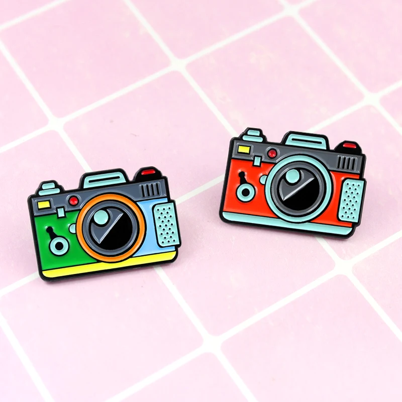 Red Green Color Camera Brooch 2Color Rainbow Digital Camera Enamel Pins Coat Cap Backpack Photography And Kids Badge Gifts
Red Green Color Camera Brooch 2Color Rainbow Digital Camera Enamel Pins Coat Cap Backpack Photography And Kids Badge Gifts