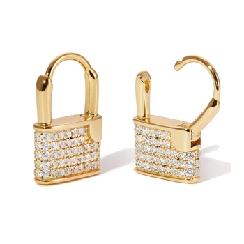 micro pave cz lock earring for lady fashion trendy women jewelry 2019 New arrived european women jewelry
micro pave cz lock earring for lady fashion trendy women jewelry 2019 New arrived european women jewelry