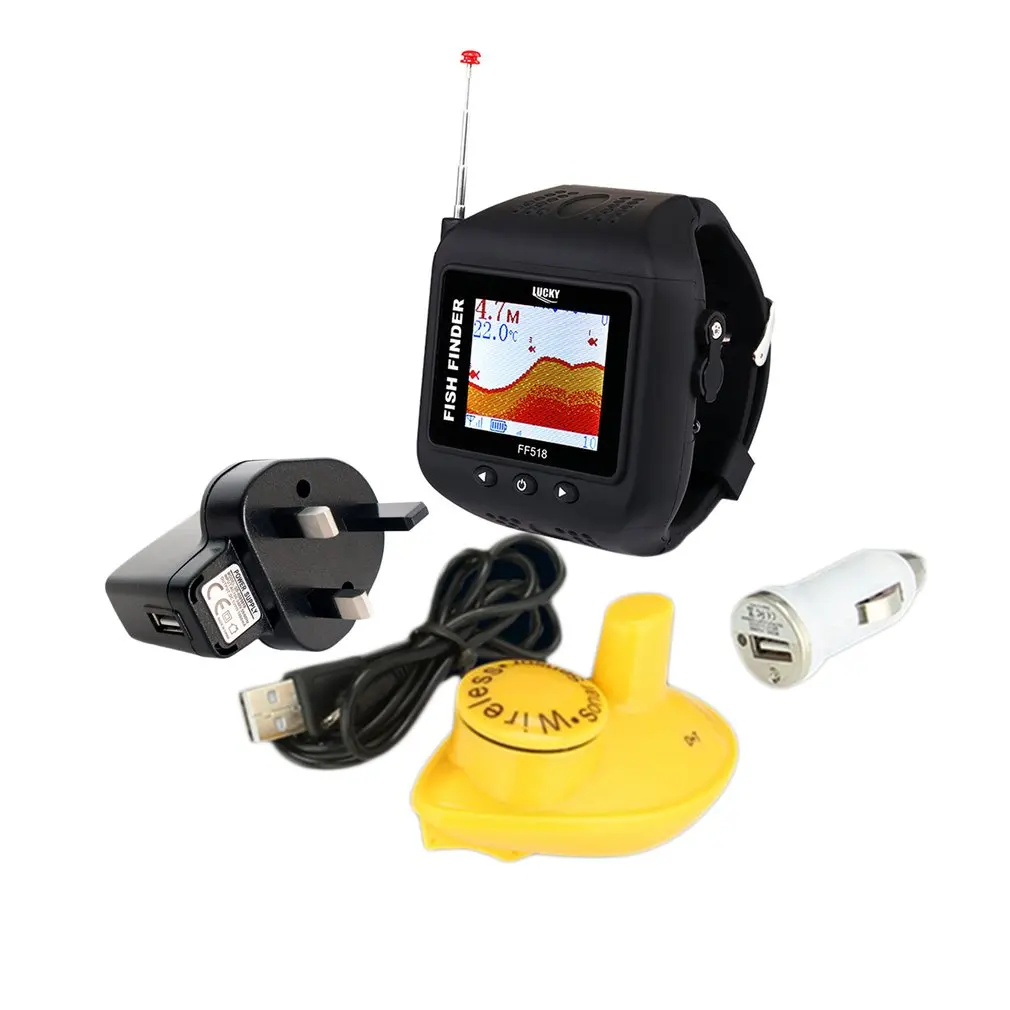 Lucky Watch Type Smart Sonar Fish Finder Visual HD Wireless Wrist Fish finder Waterproof Sonar Detection FF518
Lucky Watch Type Smart Sonar Fish Finder Visual HD Wireless Wrist Fish finder Waterproof Sonar Detection FF518