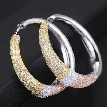 boucle d'oreille femme 2020 Luxury Noble Shinning Hoop Earrings charms original Jewelry for Women New Fashion Design Accessories
boucle d'oreille femme 2020 Luxury Noble Shinning Hoop Earrings charms original Jewelry for Women New Fashion Design Accessories