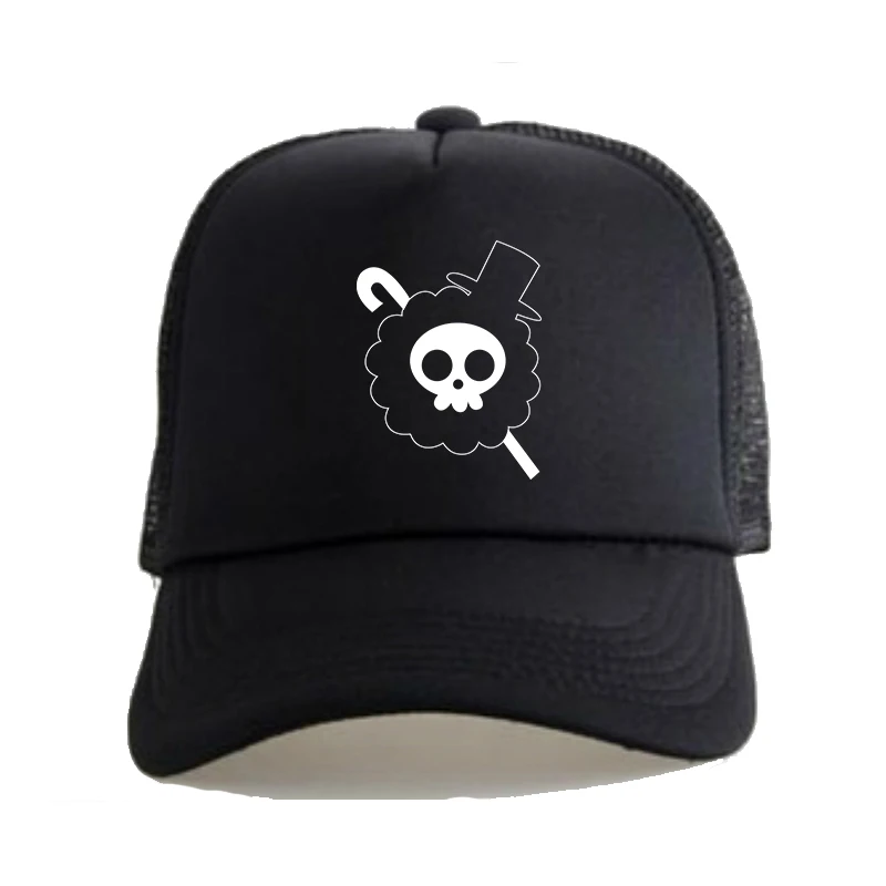 Anime One Piece Pirates Burukku BROOK Skull Print Trucker Cap Mesh Net Back Adjustable Baseball Caps Snapback Lovers Sports Hat
Anime One Piece Pirates Burukku BROOK Skull Print Trucker Cap Mesh Net Back Adjustable Baseball Caps Snapback Lovers Sports Hat