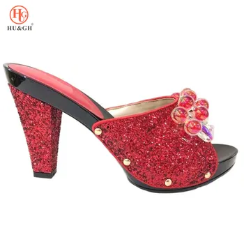 New 2019 Red Color Italian Ladies Sexy High Heels Shoes Women Pumps Rhinestones Ladies Pumps African Sandal Shoes for Parties
New 2019 Red Color Italian Ladies Sexy High Heels Shoes Women Pumps Rhinestones Ladies Pumps African Sandal Shoes for Parties