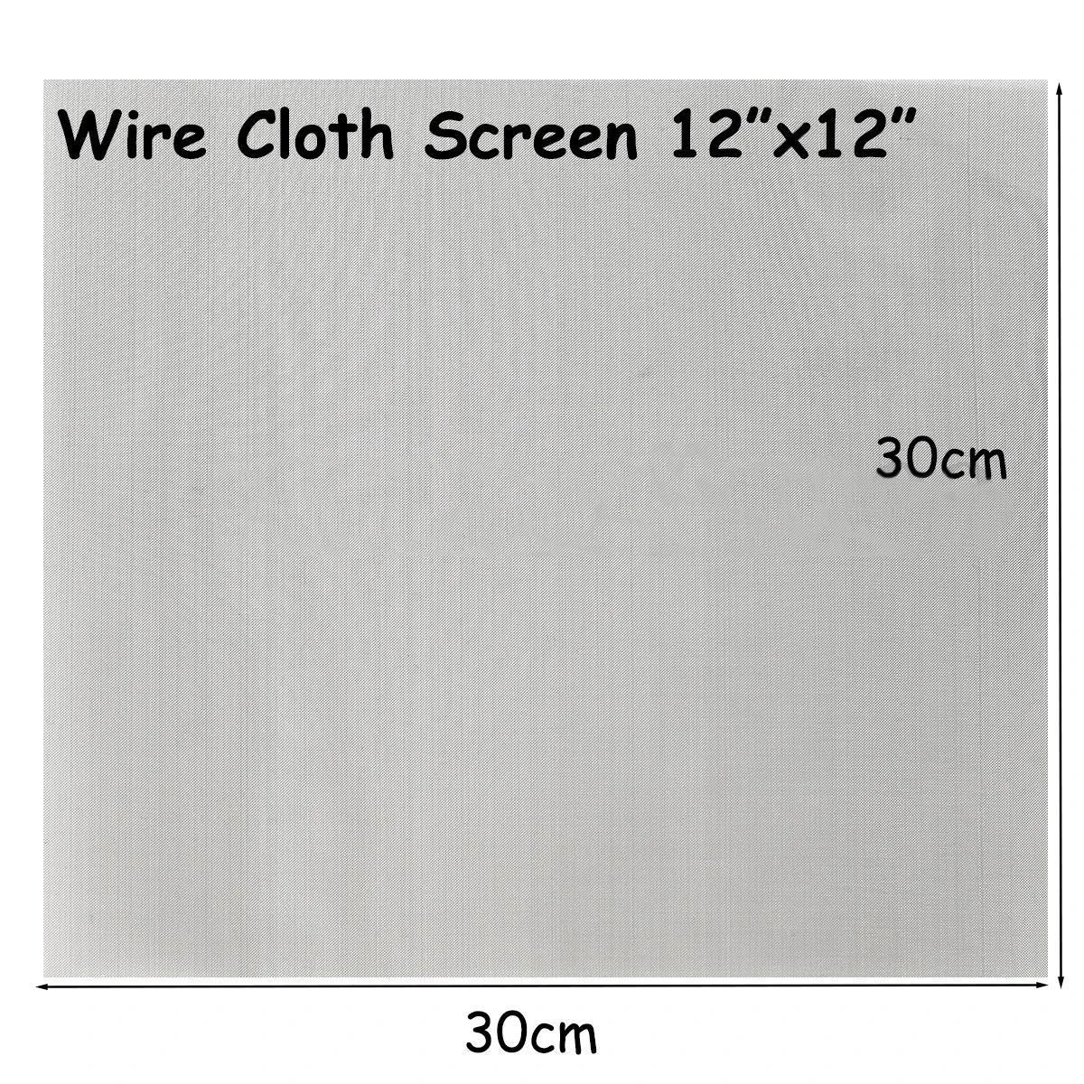 1pc 60 Mesh Woven Wire Cloth Screen Filtration 304 Stainless Steel 30x30cm with High Temperature Resistance