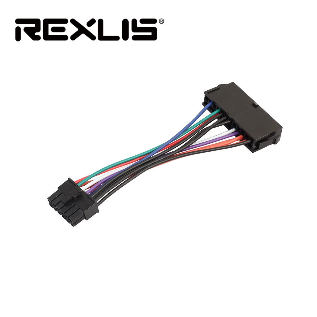 REXLIS Лидер продаж 15 см ATX 24 Pin до 12 Питание Кабель-адаптер p шнур для acer Q87H3-AM |