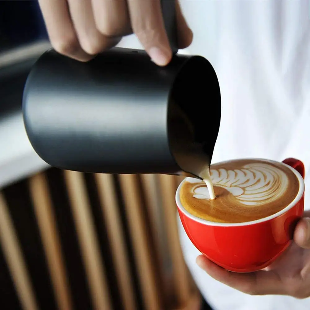 Non-Stick Stainless Steel Pitcher Milk frothing jug Espresso Coffee Pitcher Barista Craft Coffee Latte Milk Jug Pitcher
Non-Stick Stainless Steel Pitcher Milk frothing jug Espresso Coffee Pitcher Barista Craft Coffee Latte Milk Jug Pitcher