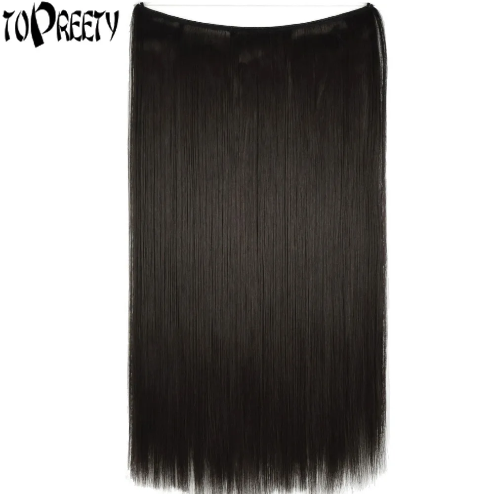 TOPREETY Heat Resistant B5 Synthetic Hair Fiber 22" 55cm 80g Straight Elasticity Invisible Wire Halo Hair Extensions
TOPREETY Heat Resistant B5 Synthetic Hair Fiber 22" 55cm 80g Straight Elasticity Invisible Wire Halo Hair Extensions