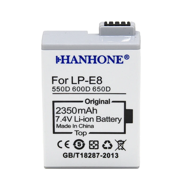 2350mah LP-E8 LP E8 Digital Camera Battery For Canon For Canon EOS 550D 600D 650D 700D Kiss X4 X5 X6i X7i Rebel T2i T3i T4i T5i
2350mah LP-E8 LP E8 Digital Camera Battery For Canon For Canon EOS 550D 600D 650D 700D Kiss X4 X5 X6i X7i Rebel T2i T3i T4i T5i