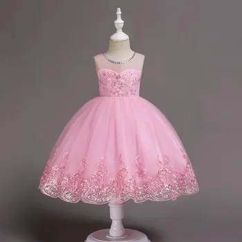 Flower Dress Lace Sequined Embroidered Teenagers Costume Kids Dresses Wedding Baby Elegant Party Birthday Dress For Girl WG561
Flower Dress Lace Sequined Embroidered Teenagers Costume Kids Dresses Wedding Baby Elegant Party Birthday Dress For Girl WG561